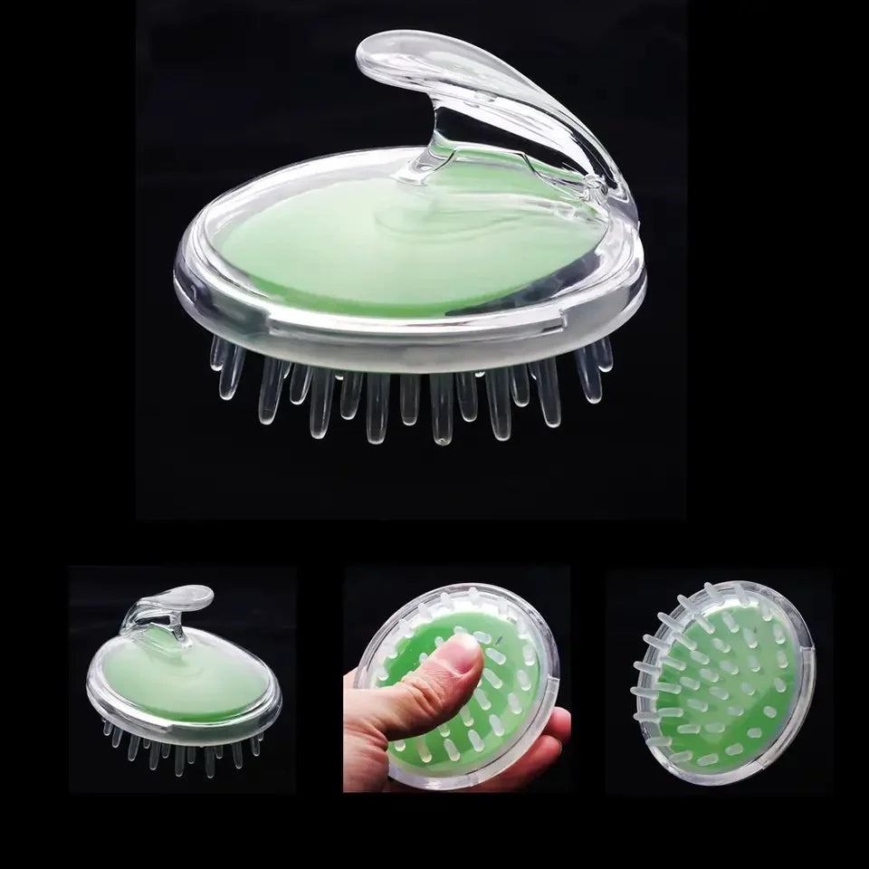 Hair Washing Comb Silicone Head Massage Brush